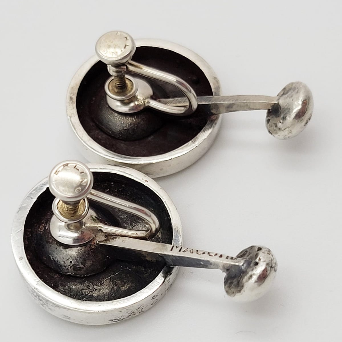 Peter Macchiarini Jewelry Super RARE Highly Desirable! Peter Macchiarini Early "Pod" Earrings Circa 1951