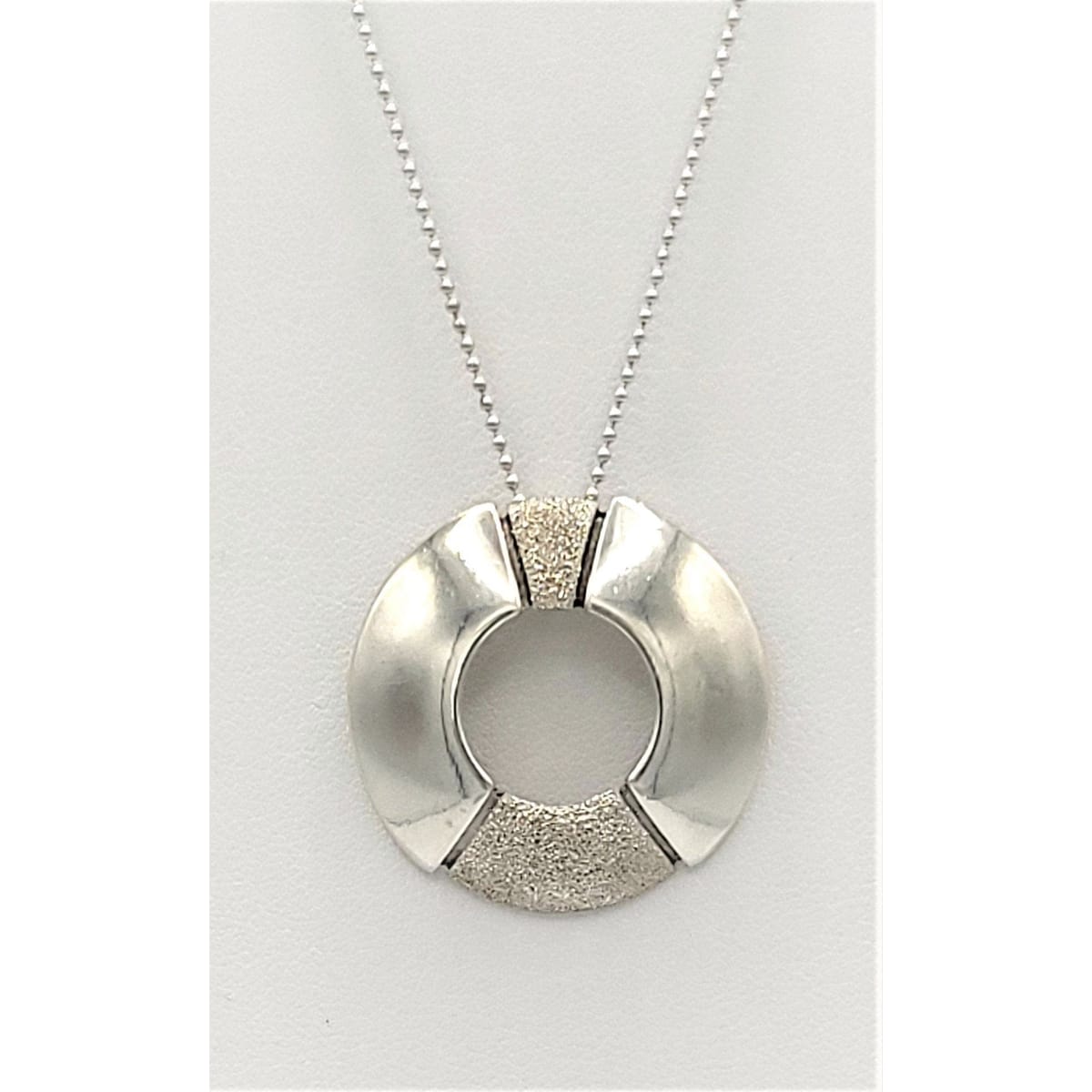 Stacy Givon Jewelry Vintage 925 Sterling Silver Stacy & Dan Givon Israel Abstract Modernist Necklace