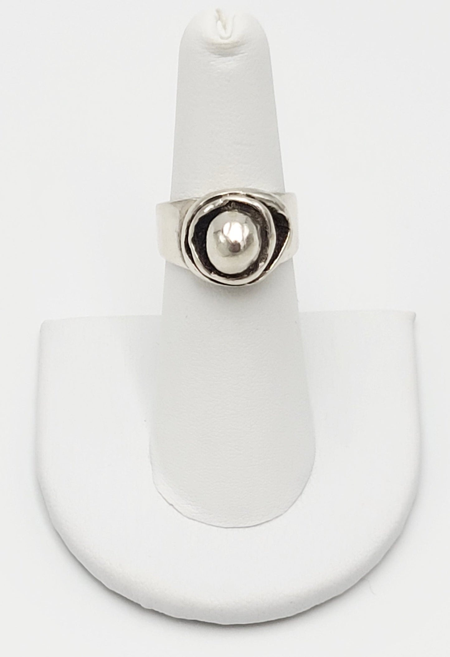 Sterling Ring Jewelry Vintage Sterling Silver Gusterman's Abstract Modernist Cocktail Ring