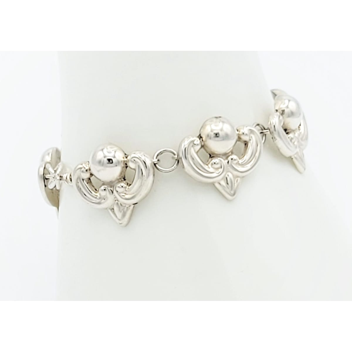 Taxco Jewelry Vintage Sterling Taxco Repousse Bracelet Eagle 3 Old Margot de Taxco Mold Signed