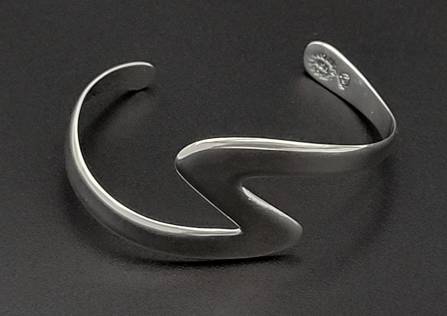 Taxco Sterling Jewelry Vintage Designer Sterling Modernist Taxco Zig Zag Cuff Bracelet