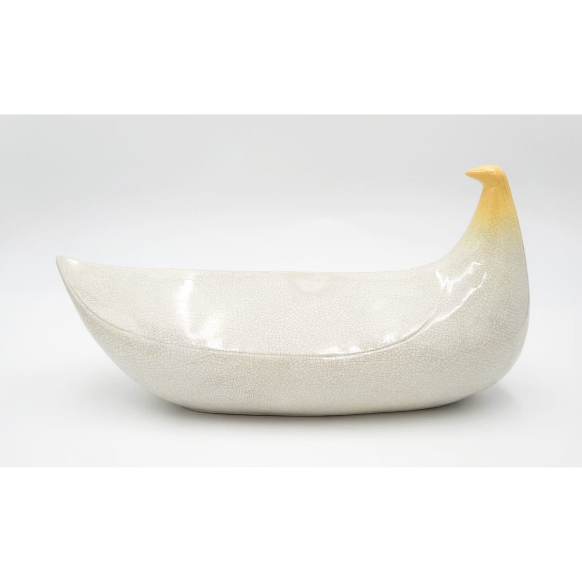 Zanolli Sculpture Rare Zanolli Italy Raymor Ceramic Abstract Modernist Dove Bird Sculpture 1980s