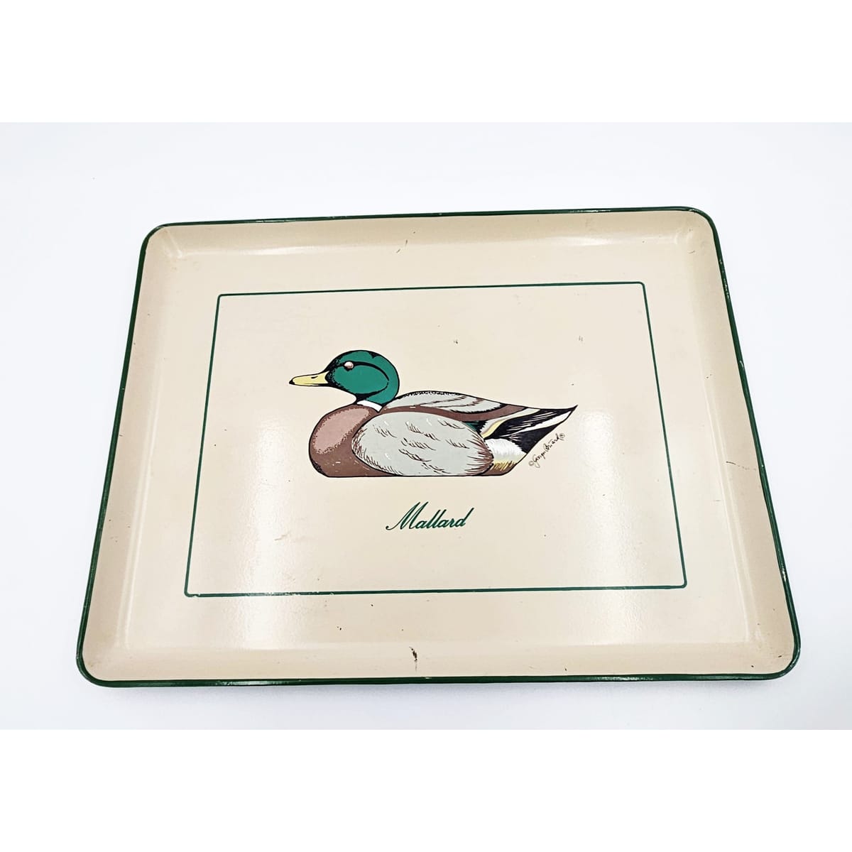 Georges Briard Serveware Rare Georges Briard Mallard Duck Tray &amp; Ice Bucket Barware Set 1950s