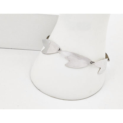 Arne Johansen Denmark Abstract Modernist Sterling Bracelet Brooch Set 1960s, alternate product view 3