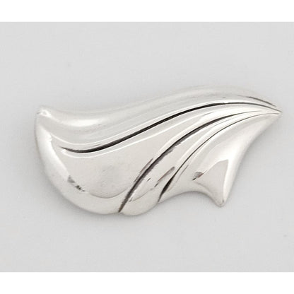 Fabulous Designer Kabana Sterling Silver Large Modernist Brooch 1980/90s - image 1 of 10