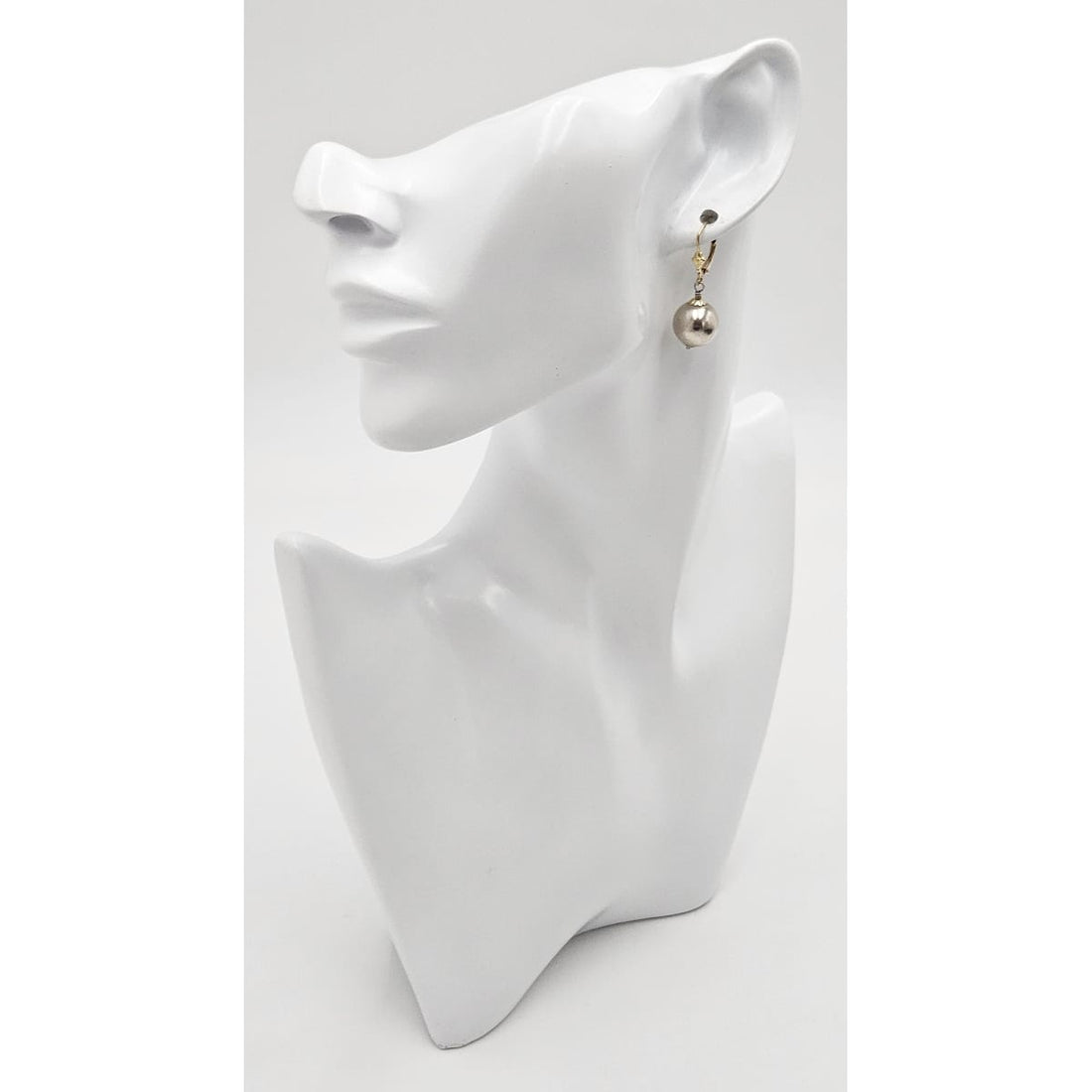 Designer Phil Reeder Sterling &amp; 14k Modernist Drop Dangle Earrings 1980-90s, multicolor, gold, silver - image 2 of 9