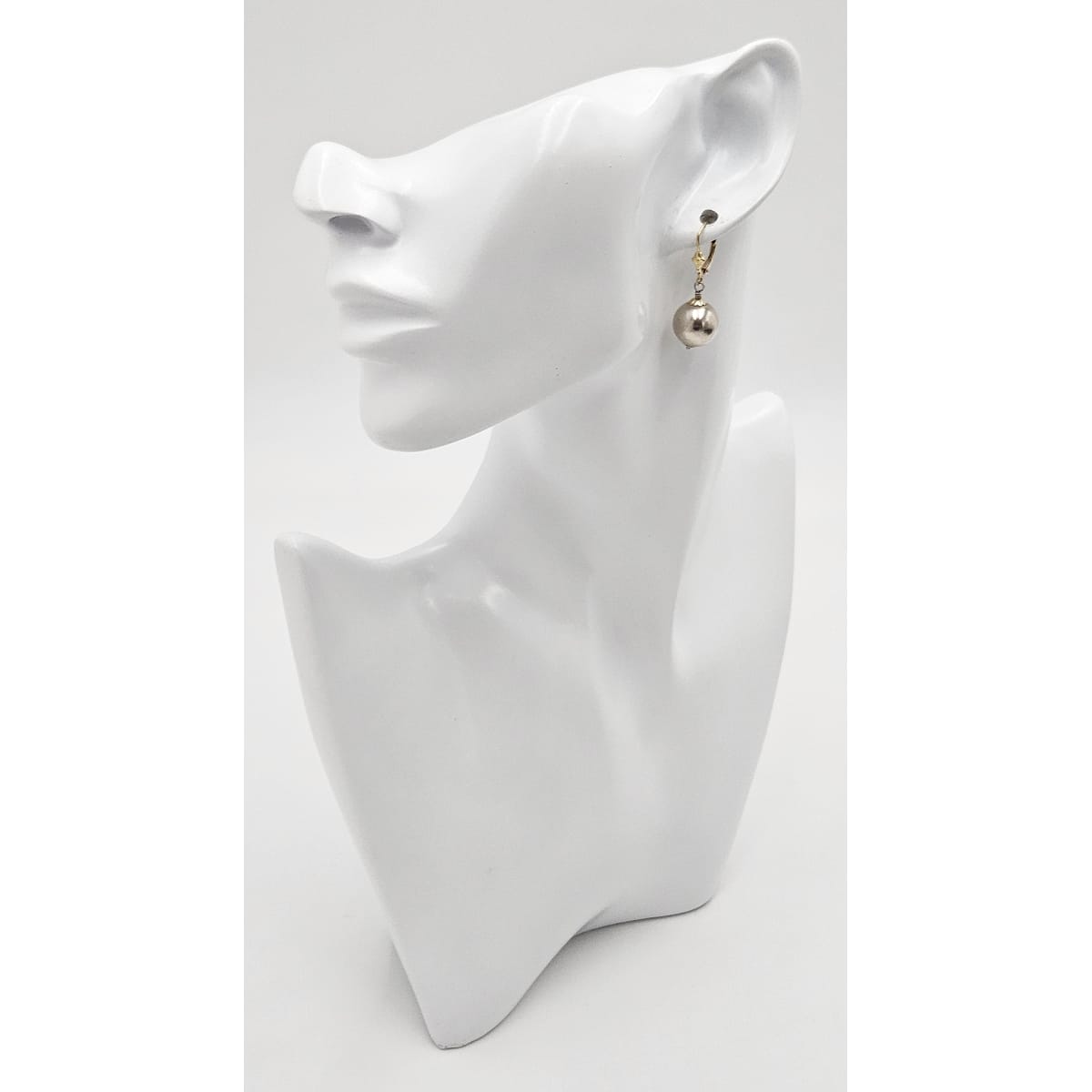 Designer Phil Reeder Sterling &amp; 14k Modernist Drop Dangle Earrings 1980-90s, multicolor, gold, silver - image 2 of 9