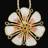 David Andersen Sterling Enamel 3D Tropical Flower Pendant Necklace C. 1960s, multicolor, floral, gold - image 1 of 10