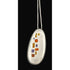Italian Designer Paloma Canivet Sterling Enamel Modernist Necklace 1970/80s, silver, multicolor, white - image 1 of 8
