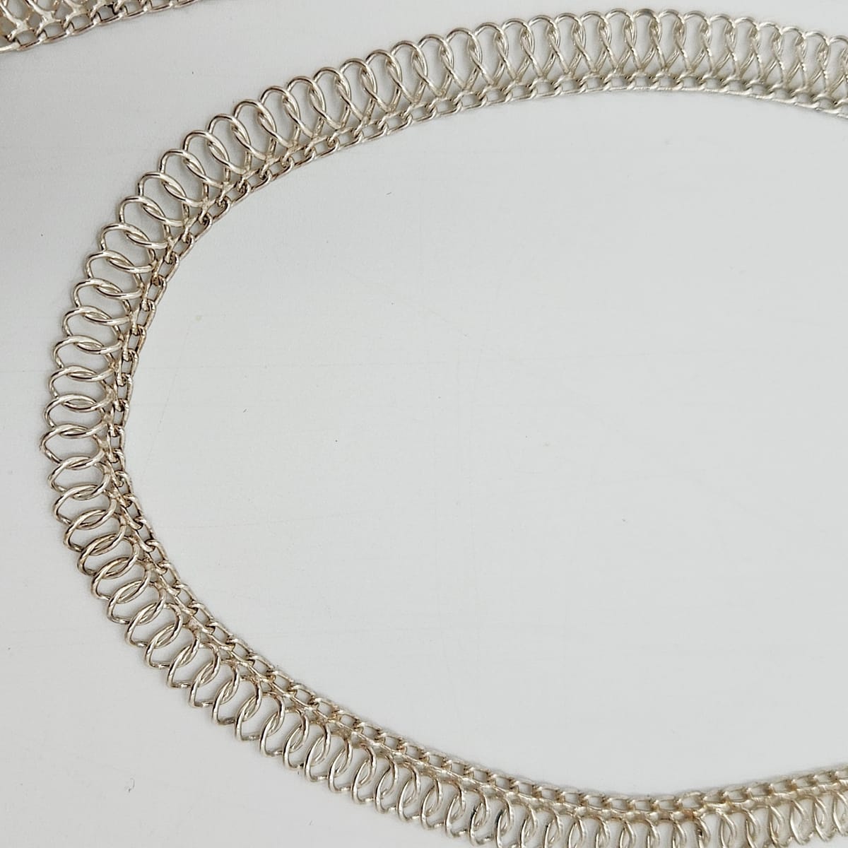 Binder Denmark sterling silver modernist Links Necklace Bracelet Set 1940-50s, view 8 of 10