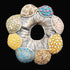 Vintage XL sterling silver and Polymer Clay Hydro Style Signed Ford Forlano Brooch, view 1 of 10