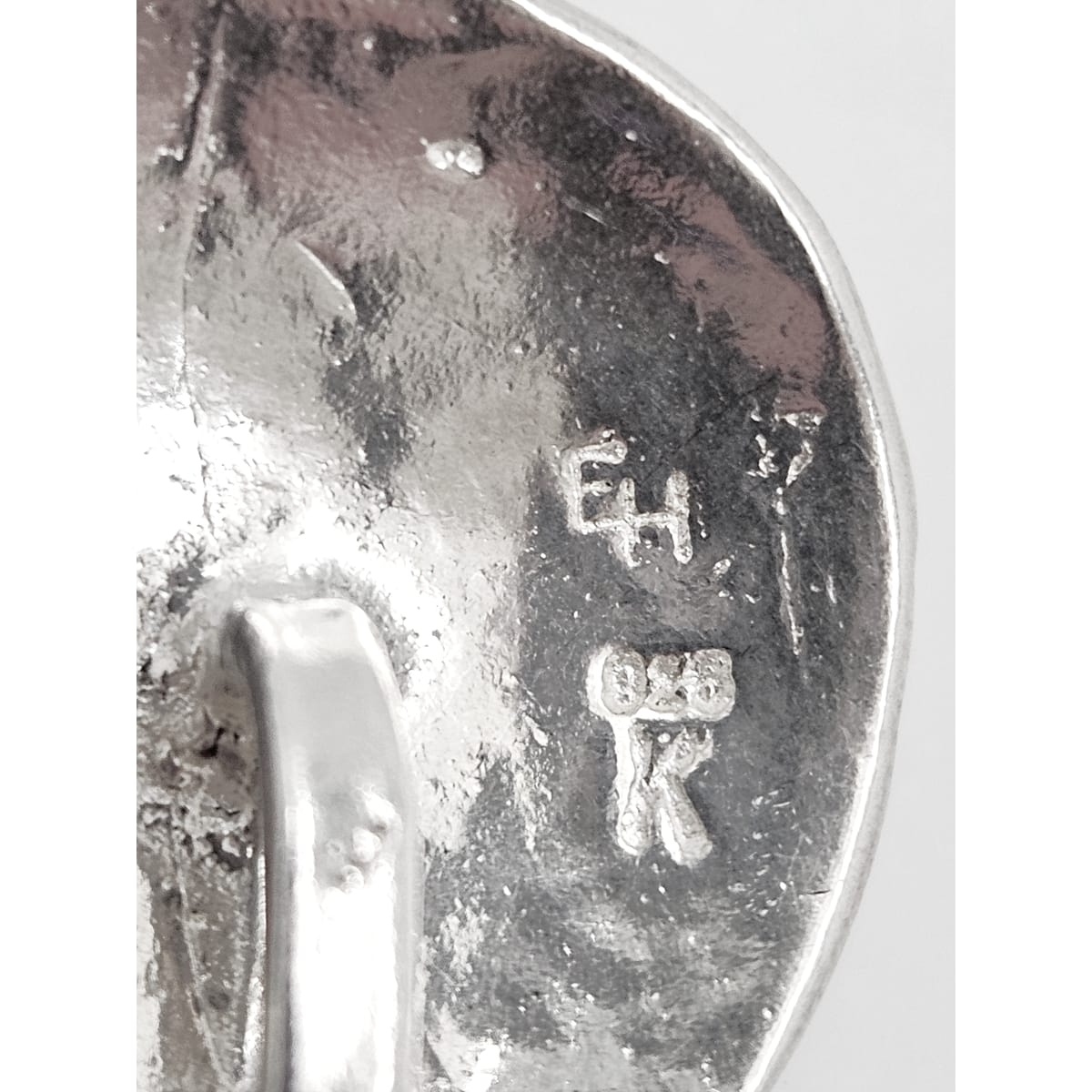 Eivind Hillestad Smykker Norway sterling silver abstract Poppy Pendant Necklace, view 6 of 7