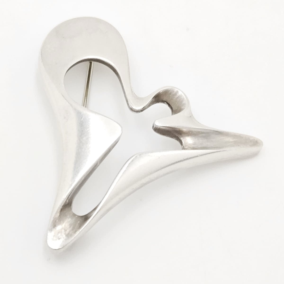 Georg Jensen sterling silver Koppel Biomorphic Brooch, view 1 of 7