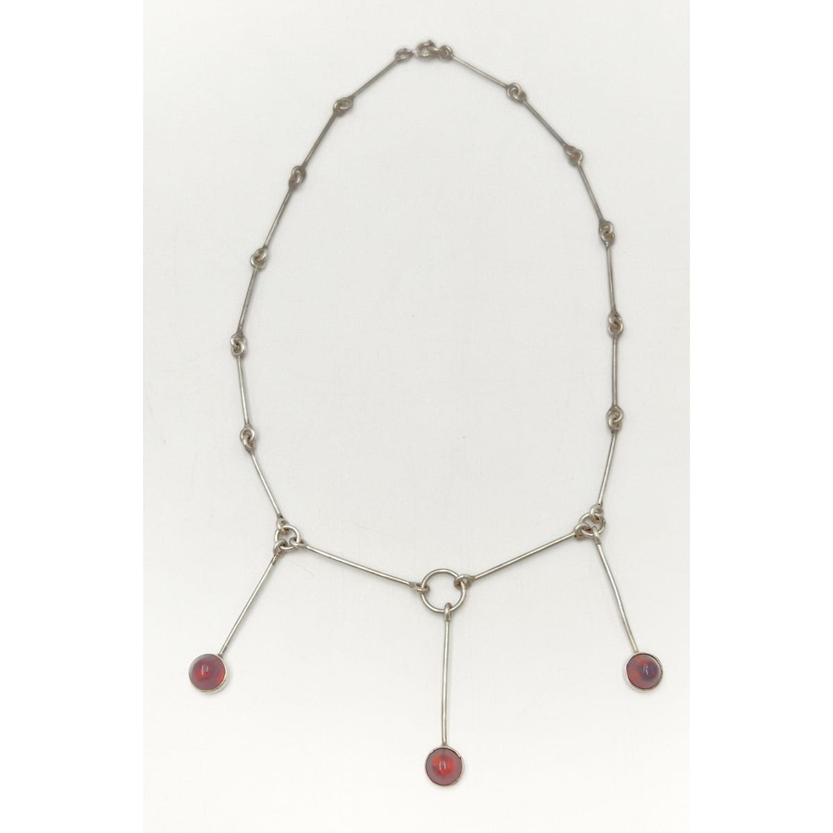 Assentorp Denmark sterling silver and Amber Multi-Pendant Articulating Necklace 1960s, view 1 of 8