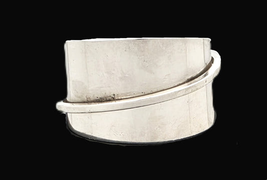 Ikonisk Designer Henry Steig Sterling Abstrakt Modernistisk Studiemanchet Sjælden 1950'er