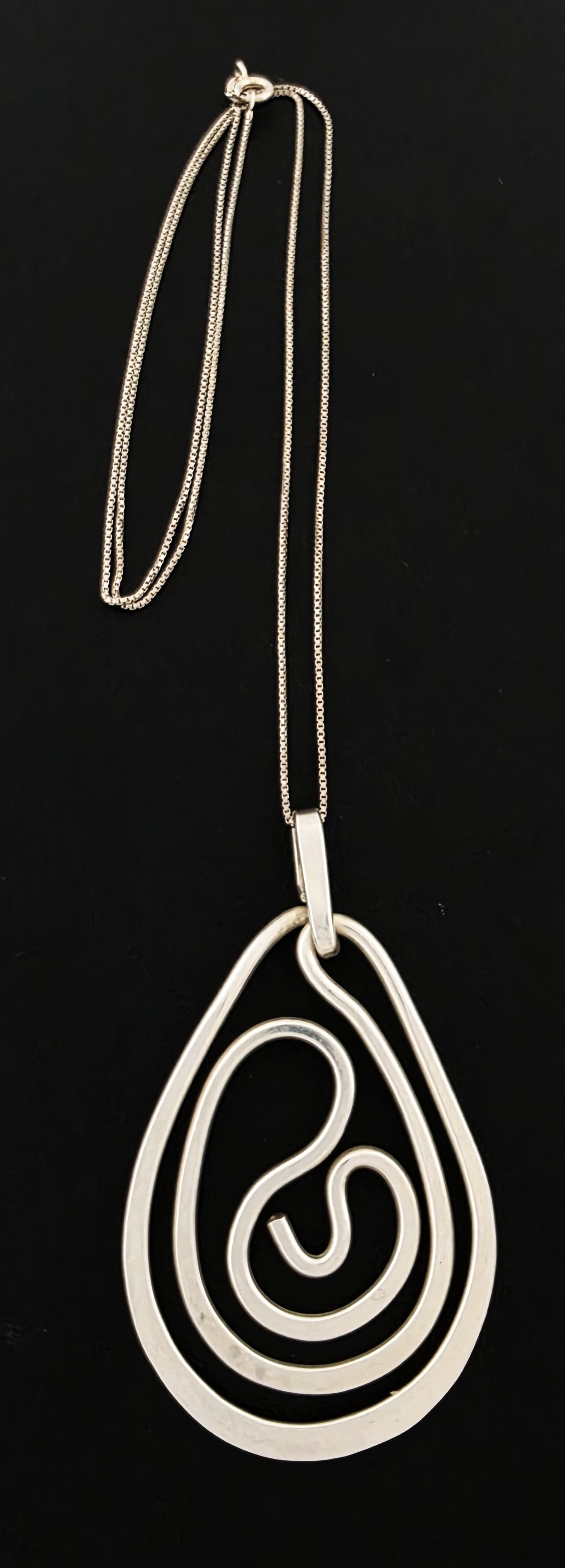 Ikonisk Designer Henry Steig Sterling Abstrakt Modernistisk Studiemanchet Sjælden 1950'er