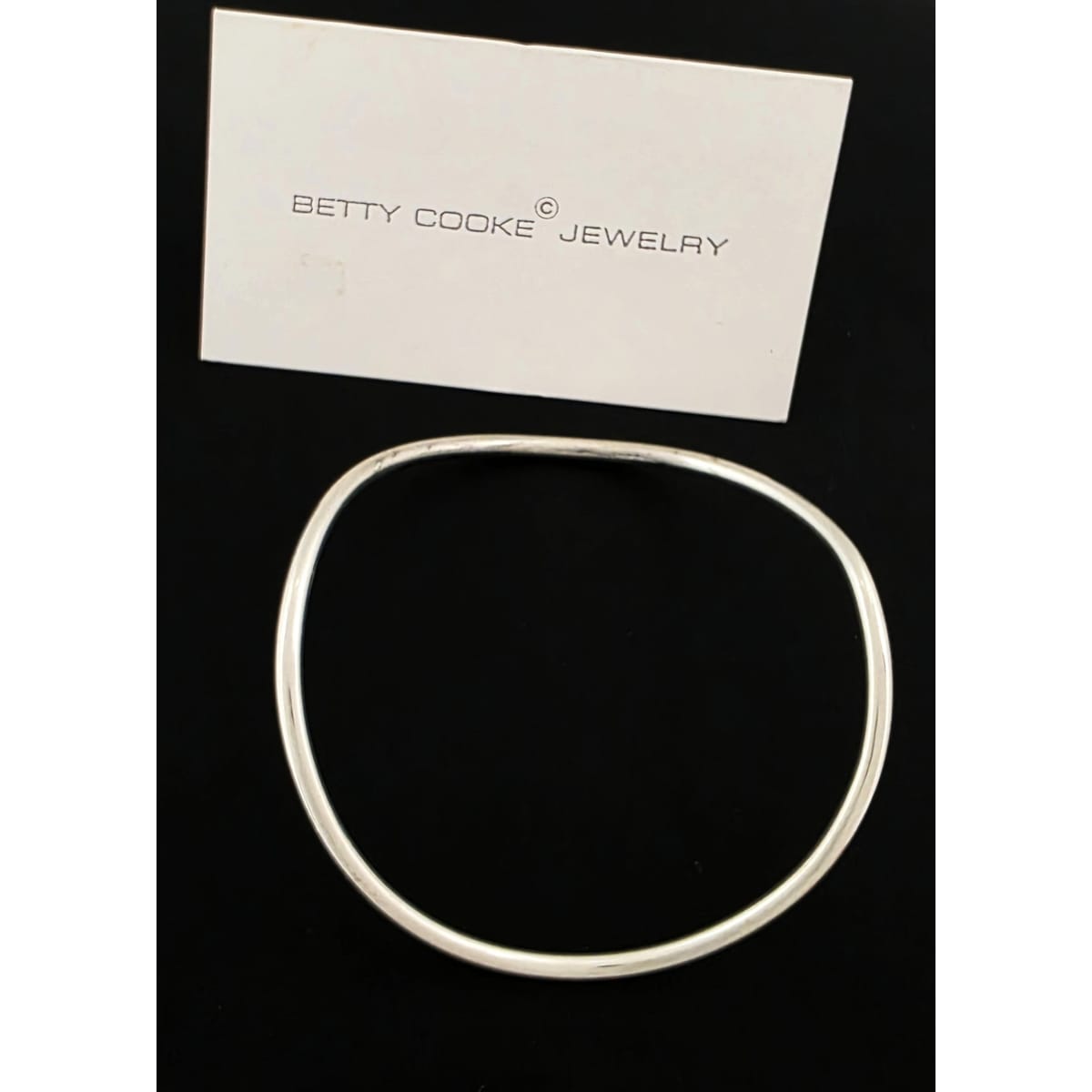 RARE Betty Cooke Sterling Modernist Wavy Tubular Bangle Bracelet Circa 1960s