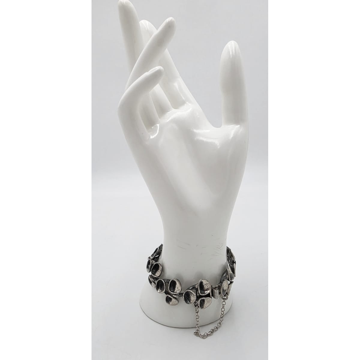 Rare Valon Kulta Hopea Valo-Koru Finland Sterling Reindeer Moss Bracelet 1972, alternate product view 3