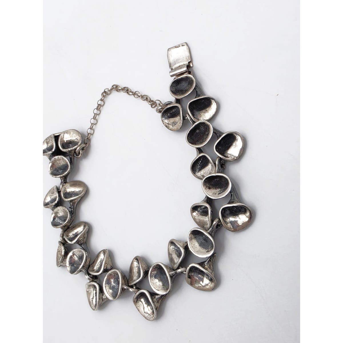 Rare Valon Kulta Hopea Valo-Koru Finland Sterling Reindeer Moss Bracelet 1972, alternate product view 6
