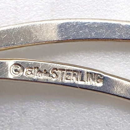 Retired Designer Ed Levin Sterling Silver 2 Tier Bar Link Hook Bracelet 1980s, alternate product view 9