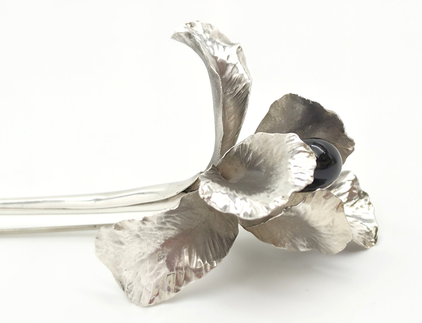 Fabelaktig Georg Jensen Sterling Emalje Koppel Biomorfisk #306 Brosje 1940-tallet