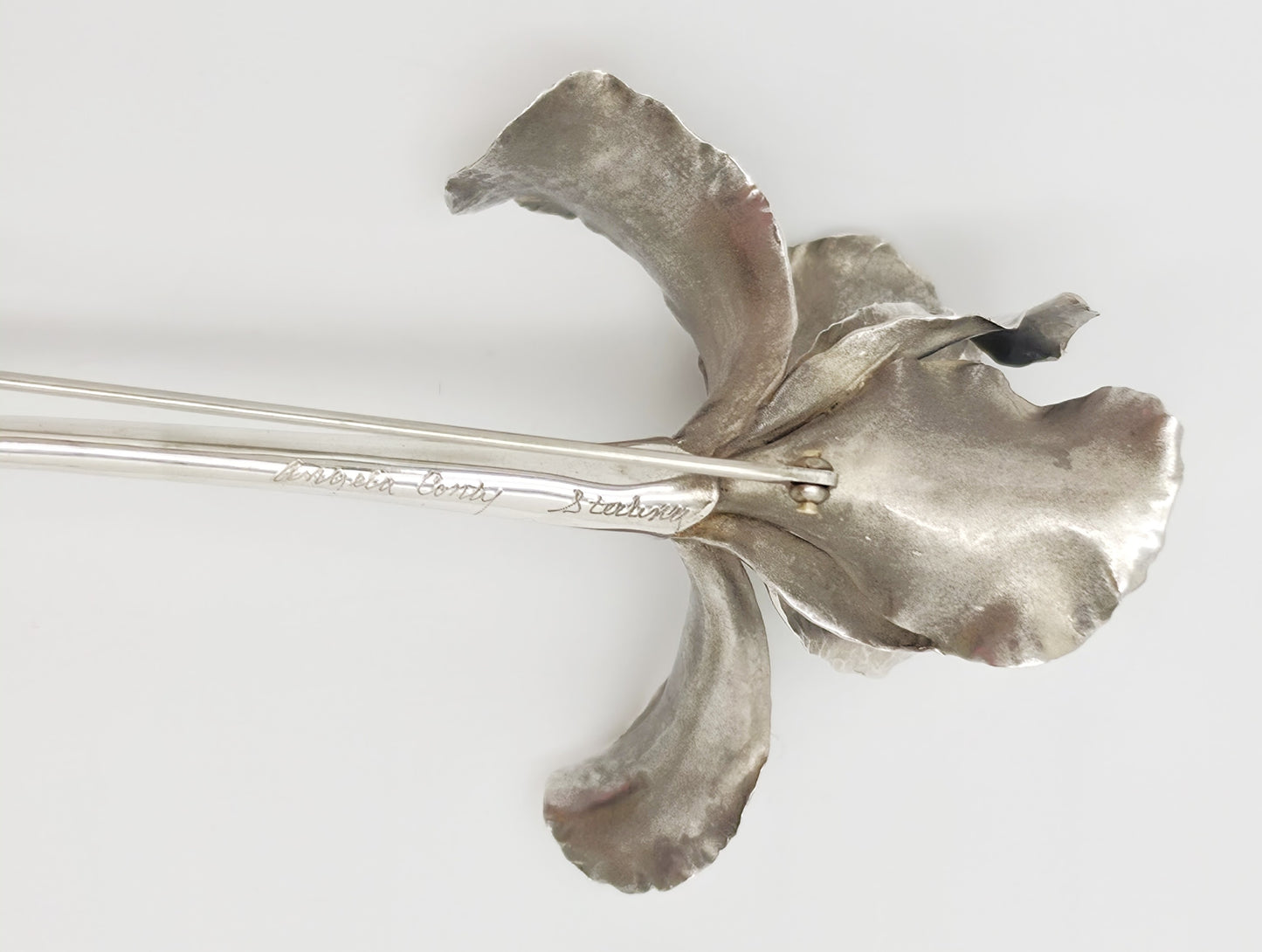 Fabelaktig Georg Jensen Sterling Emalje Koppel Biomorfisk #306 Brosje 1940-tallet