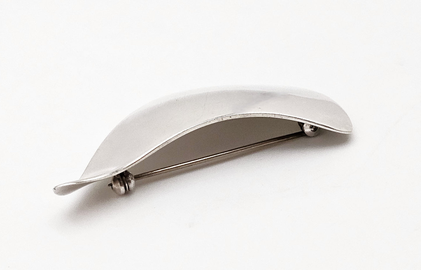 Danish Designer Arne Johansen Retro Modernist Sterling Silver Brooch 1950s