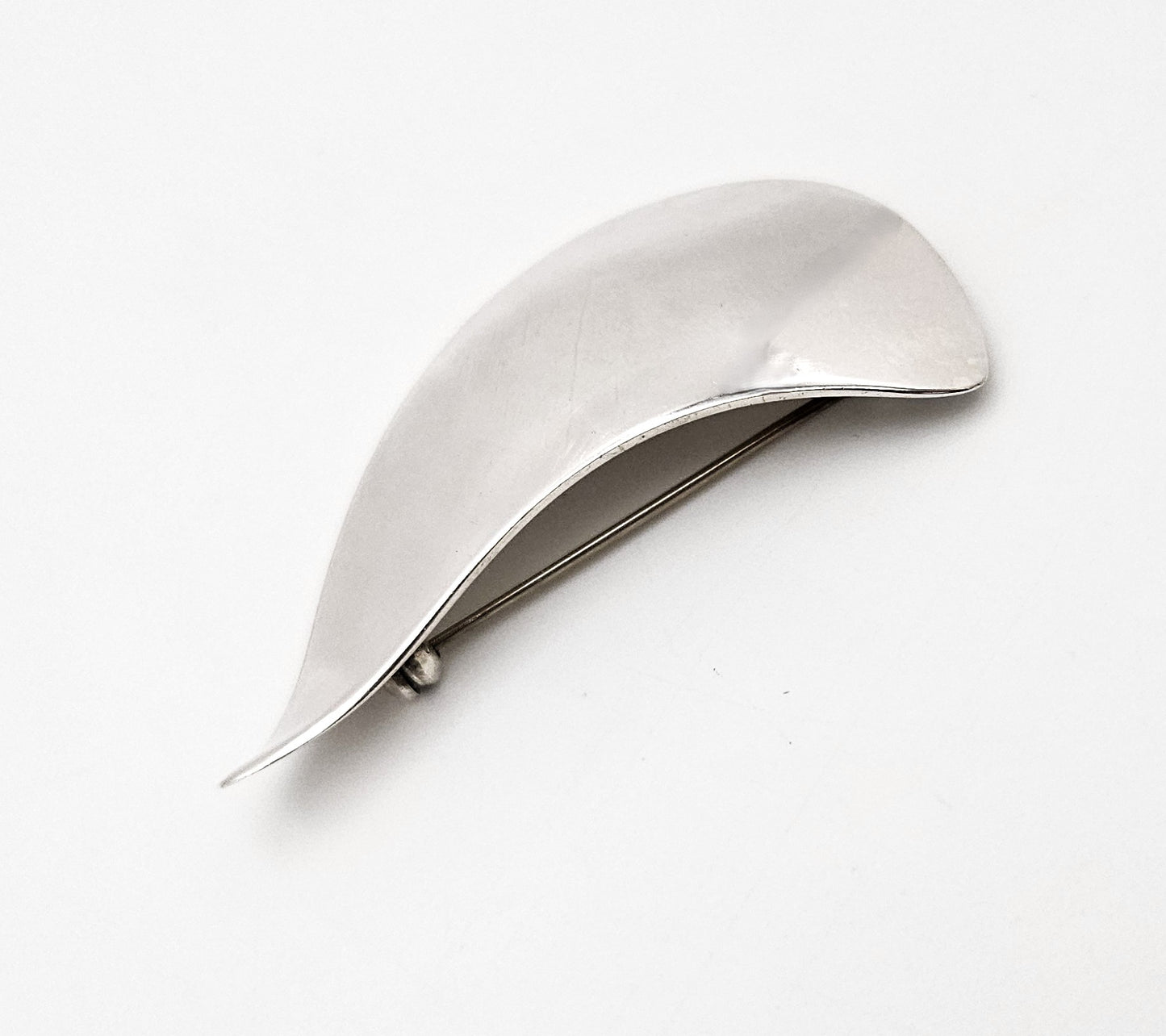 Danish Designer Arne Johansen Retro Modernist Sterling Silver Brooch 1950s