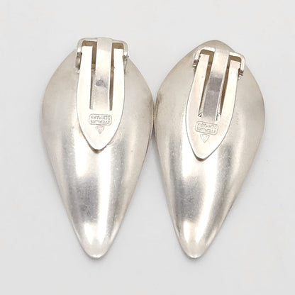 Superb Anton Michelsen Denmark Sterling Scandi Modernist Earrings 1950s, alternate product view 5