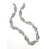 Superb Guy Vidal Abstract Brutalist Links SP Pewter Belt or XL Necklace 60/70s