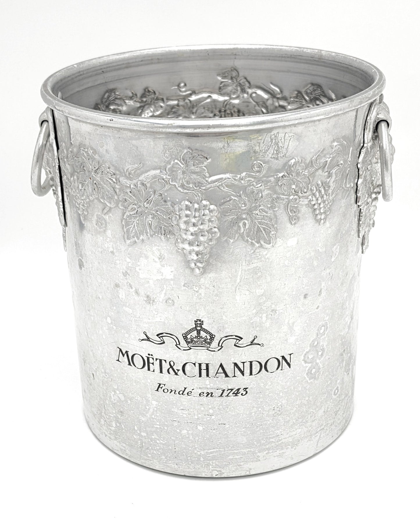 Rare Seau à Champagne en Étain Dom Pérignon Moët et Chandon France Années 1970/80