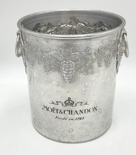Rare Seau à Champagne en Étain Dom Pérignon Moët et Chandon France Années 1970/80