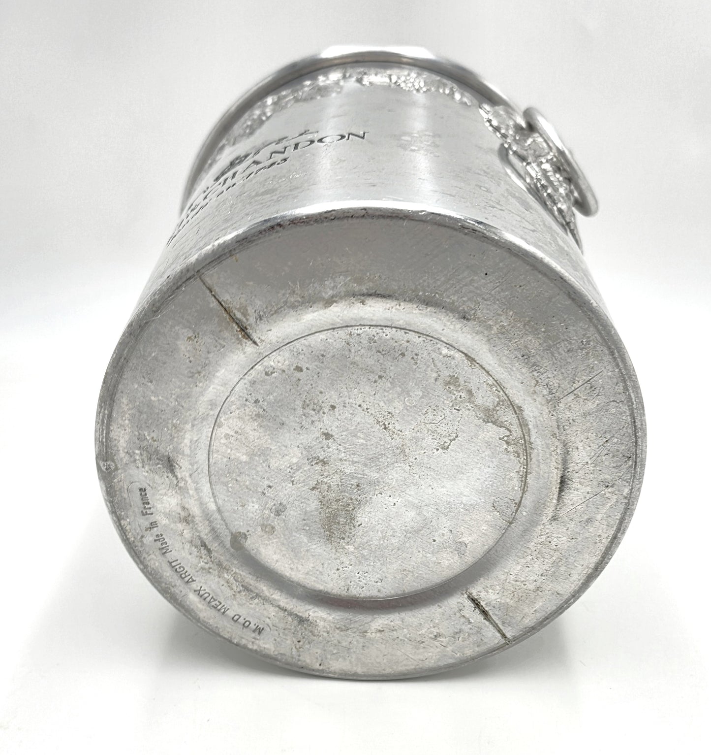 Rare Seau à Champagne en Étain Dom Pérignon Moët et Chandon France Années 1970/80