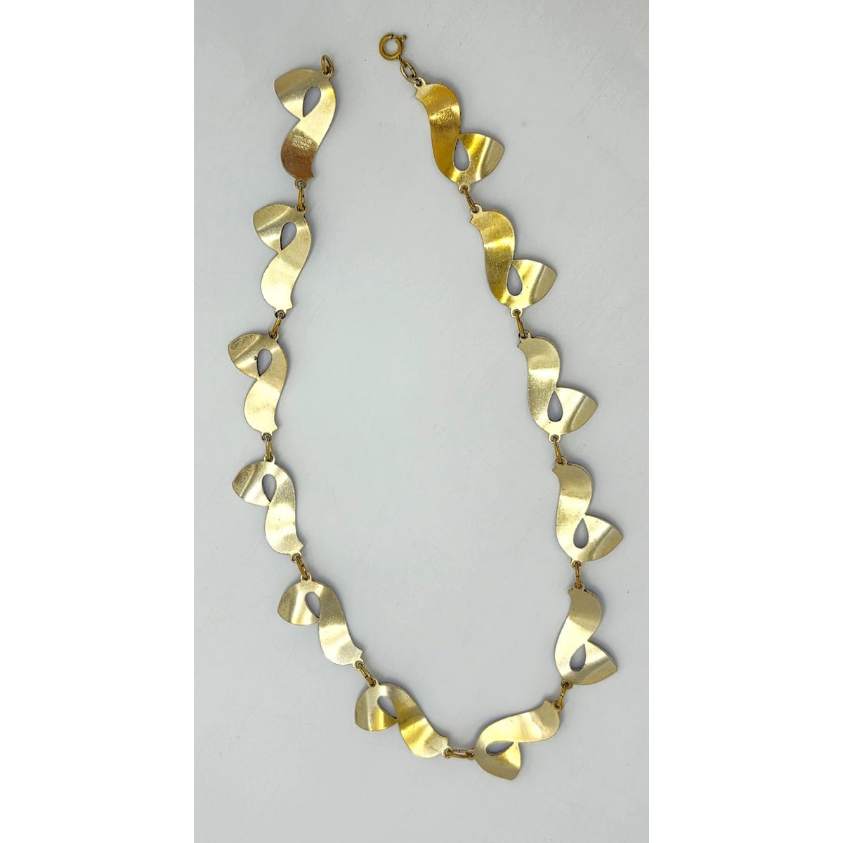Ivar Holth Norway Sterling Enamel Retro Modernist RARE Necklace 1940&