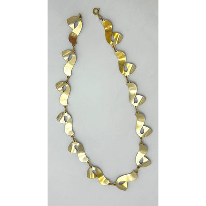 Ivar Holth Norway Sterling Enamel Retro Modernist RARE Necklace 1940&