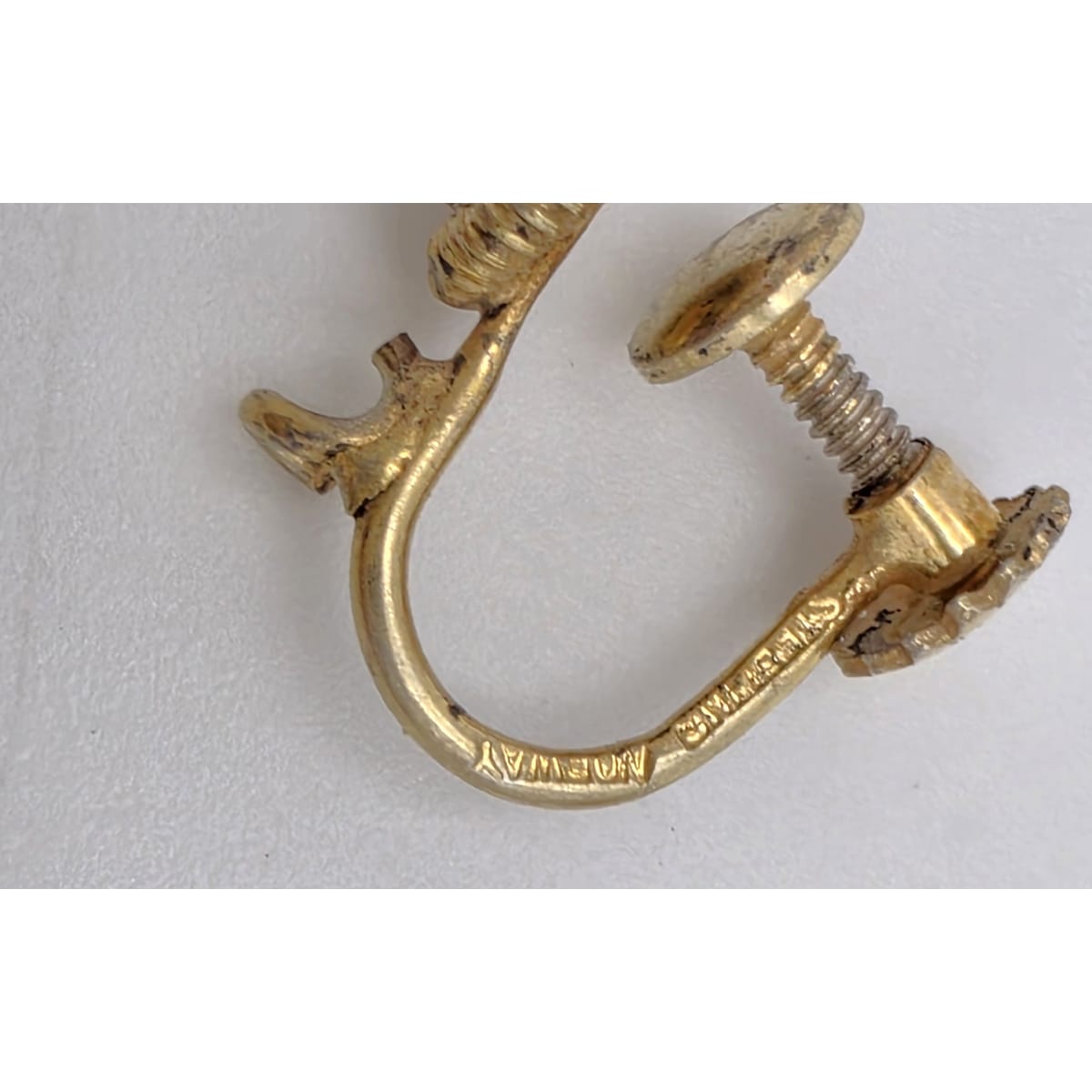 Rare Aksel Holmsen Norway Sterling Guilloche Enamel Earrings Circa 1920/30s, alternate product view 7