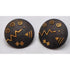 Cathleen Bunt Sterling 14K 24K Gold Memphis Style Modernist Earrings C 1980s