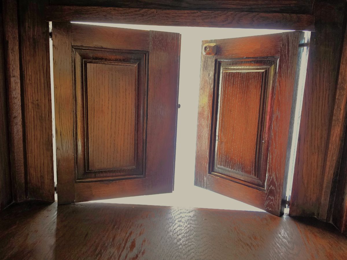 19th Century Flemish Oak &amp; Iron Neo-Renaissance/Gothic Revival Vestry Cabinet