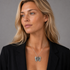 Rune Tennesmed Jewelry Sweden Rune Tennesmed Pewter Butterfly Pendant Sterling Necklace C. 1960&