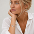 Ippolita Jewelry Retired Designer Ippolita Italy Sterling Modernist Bracelet & Earrings Set
