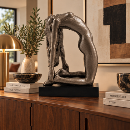 Austin Productions Sculpture Restored Austin Productions Durastone Sculpture "Rebirth" Signed Renard 1980