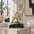 Restored Jaru California Modernist Androgynous Figurative Textured Sculpture — 1986