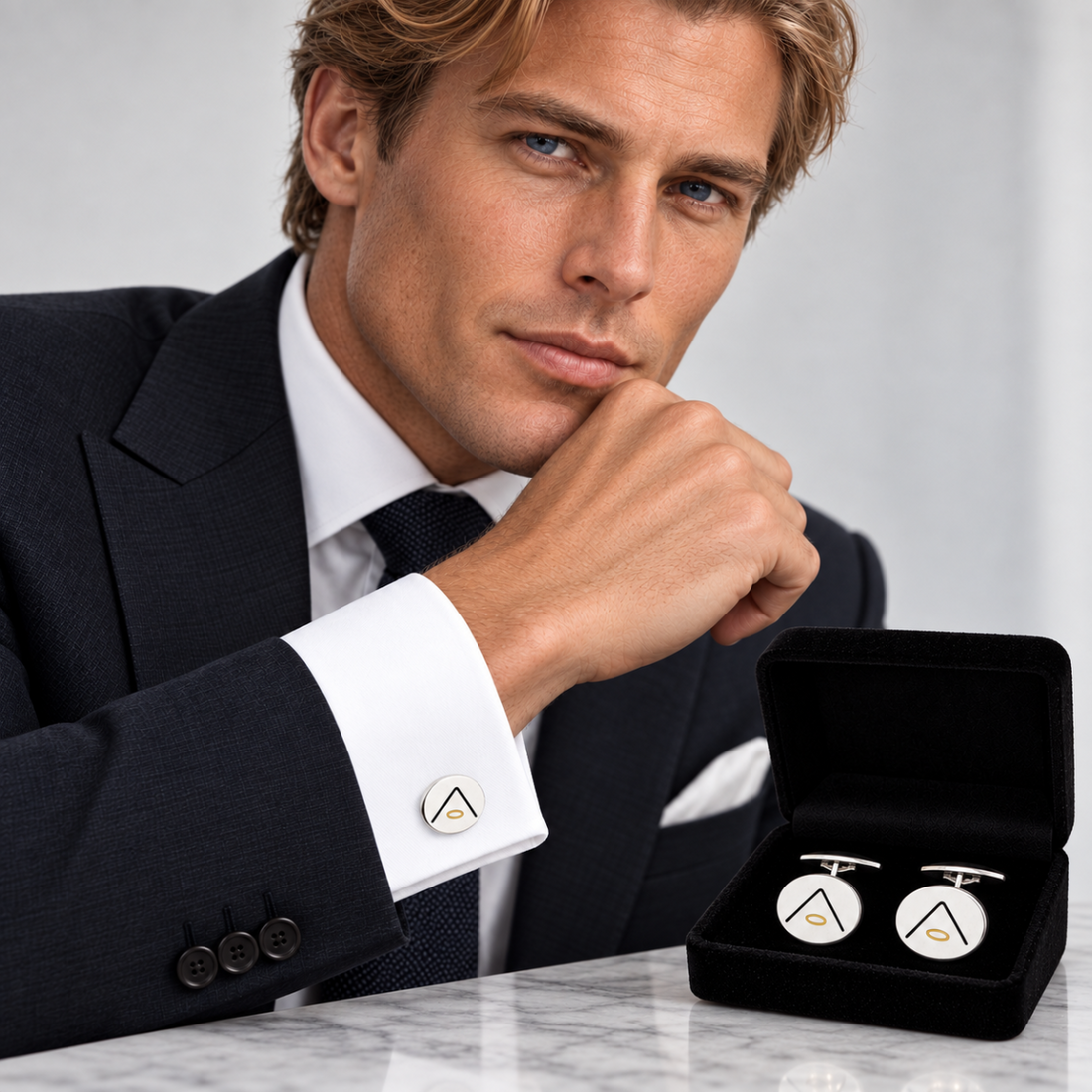 Hans Hansen Jewelry Superb Hans Hansen Denmark Sterling Enamel Modernist Cufflinks 