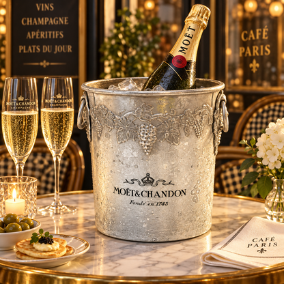Moet Chandon France Etain Pewter Single Magnum Champagne Cooler 1970/80s
