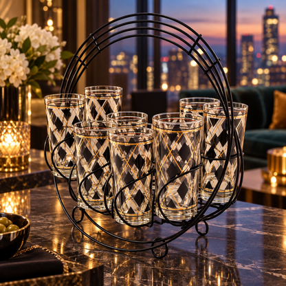 Libbey Barware Libbey  Glassware in Caddy