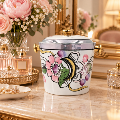 Japan Barware Vintage Japanese Porcelain Ice Bucket