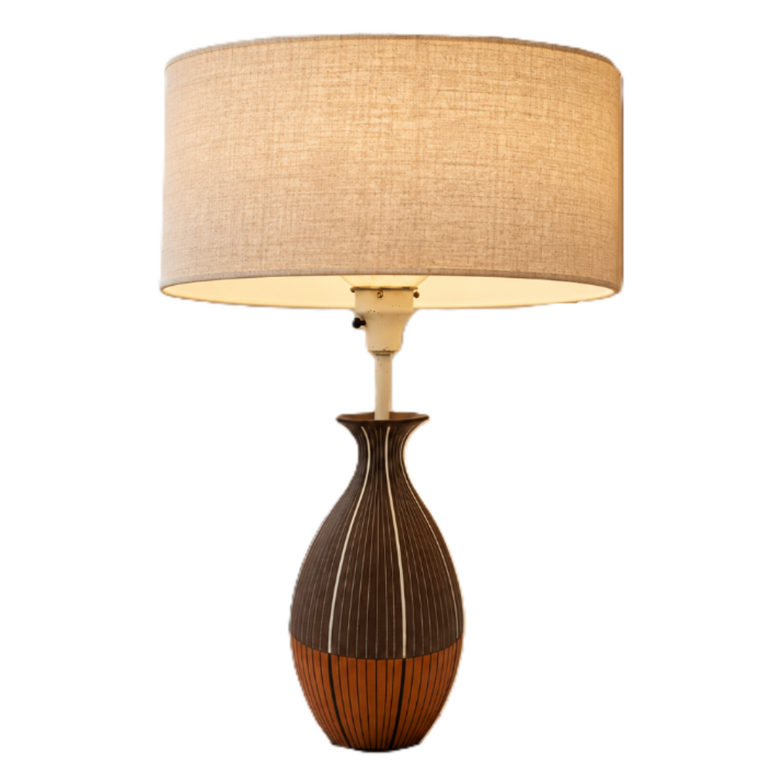 Ugo Zaccagnini Italy for Raymor Bitossi Lighting MCM Ugo Zaccagnini Italy Raymor Bitossi Ceramic Table Lamp 