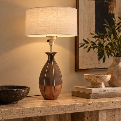 Ugo Zaccagnini Italy for Raymor Bitossi Lighting MCM Ugo Zaccagnini Italy Raymor Bitossi Ceramic Table Lamp 