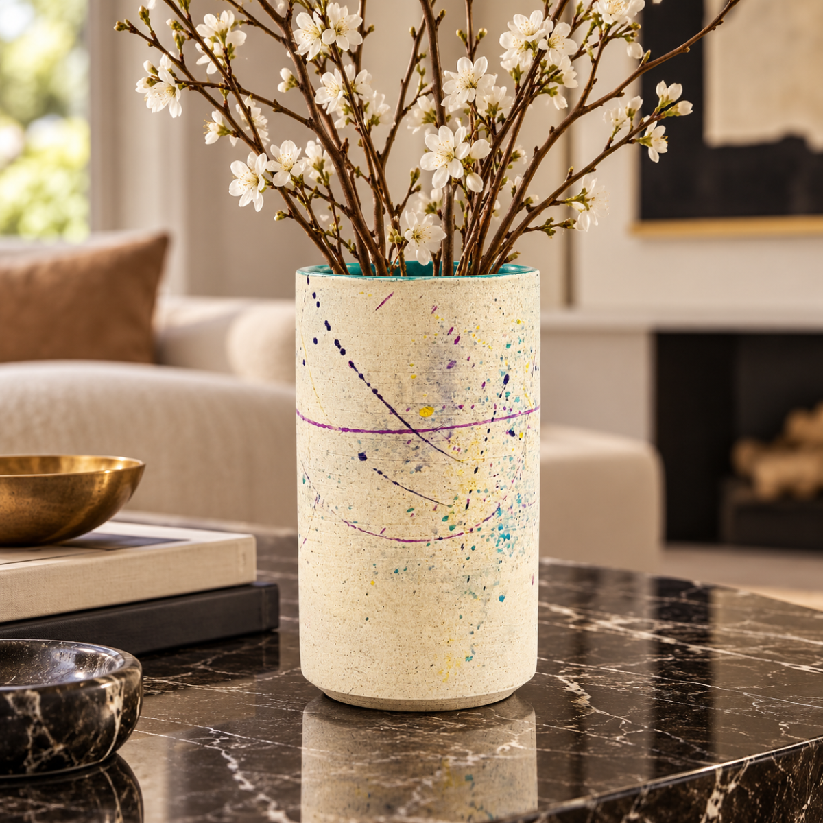 Ted Saito Home Decor Vintage Ted Saito Ceramic Vase Circa 1980s