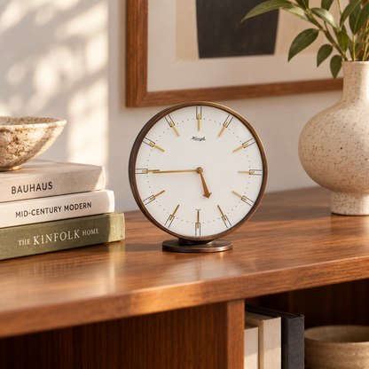 Heinrich Johannes Möller For Kienzle Germany Art Deco Mantle Clock C. 1950